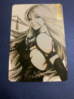 A2 Nier Automata Square Enix Gold Foil Holo Art Trading Card ACG Carddass Rare - Image 5