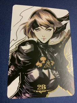 2B Nier Automata Hot Heroine Anime Doujin Gold Foil Holo Art Card ACG Carddass - Image 1