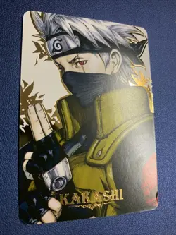 Kakashi Shinobi Ninja Doujin Hero Anime FMA Gold Foil Holo Art Card ACG Carddass - Image 1