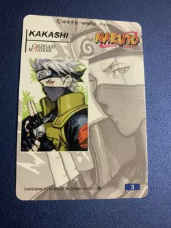 Kakashi Shinobi Ninja Doujin Hero Anime FMA Gold Foil Holo Art Card ACG Carddass - Image 2