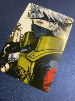 Kakashi Shinobi Ninja Doujin Hero Anime FMA Gold Foil Holo Art Card ACG Carddass - Image 3