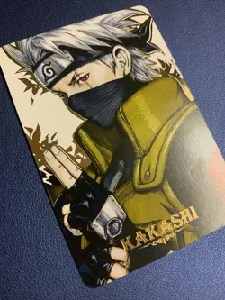 Kakashi Shinobi Ninja Doujin Hero Anime FMA Gold Foil Holo Art Card ACG Carddass - Image 4