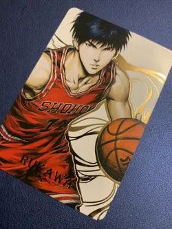 Rukawa Slam Dunk Sports Doujin Hero Anime Gold Foil Holo Art Card ACG Carddass - Image 3