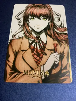 Monika Doki Club Duty 5 Girl Doujin Anime Gold Foil Holo Art Card ACG Carddass - Image 5