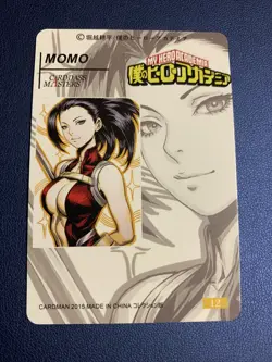 Momo My Hero Academia MHA 12 Gold Foil Holo Art Trading Card ACG Carddass Rare - Image 2