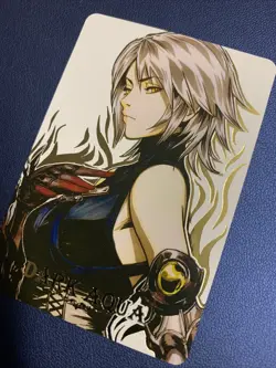 Dark Aqua Kingdom Hearts Hot Anime Doujin Gold Foil Holo Art Card ACG Carddass - Image 3