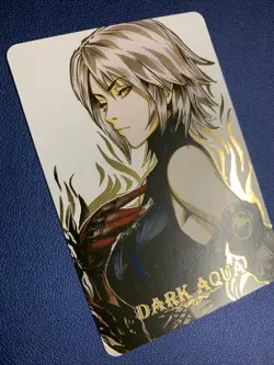 Dark Aqua Kingdom Hearts Hot Anime Doujin Gold Foil Holo Art Card ACG Carddass - Image 4