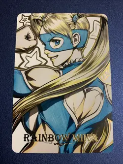 Rainbow Mika Street Fighter 40 Anime Doujin Gold Foil Holo Art Card ACG Carddass - Image 1