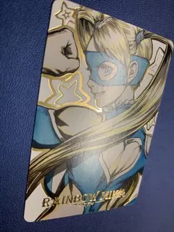 Rainbow Mika Street Fighter 40 Anime Doujin Gold Foil Holo Art Card ACG Carddass - Image 5