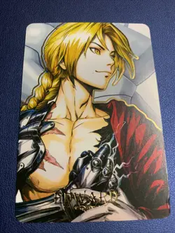 Edward Full Metal Alchemist Hero Anime FMA Gold Foil Holo Art Card ACG Carddass - Image 1