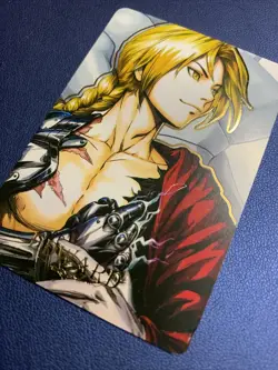 Edward Full Metal Alchemist Hero Anime FMA Gold Foil Holo Art Card ACG Carddass - Image 3