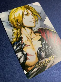 Edward Full Metal Alchemist Hero Anime FMA Gold Foil Holo Art Card ACG Carddass - Image 4