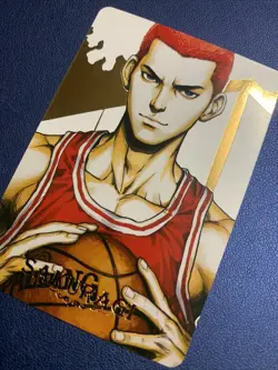 Sakuragi Slam Dunk Sports Doujin Hero Anime Gold Foil Holo Art Card ACG Carddass - Image 3