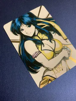 Yuri Dirty Pair 4 Girl Hero Doujin Anime Gold Foil Holo Art Card ACG Carddass - Image 4