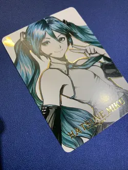 Hatsune Miku Vocaloid Idol 13 Gold Foil Character Art Trading Card ACG Carddass - Image 4