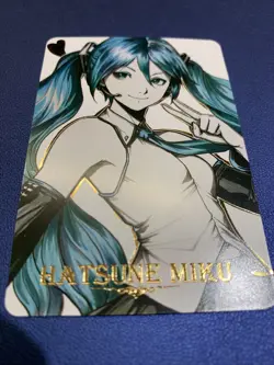Hatsune Miku Vocaloid Idol 13 Gold Foil Character Art Trading Card ACG Carddass - Image 5