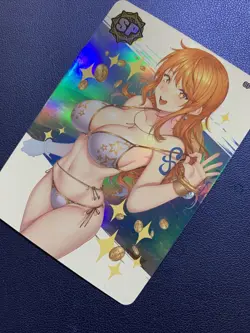 Nami One Piece Pirate Hot SP 16 Foil Goddess Waifu Card Girl Holo Doujin Anime - Image 3