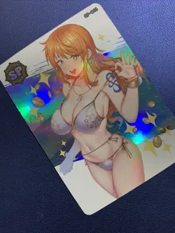 Nami One Piece Pirate Hot SP 16 Foil Goddess Waifu Card Girl Holo Doujin Anime - Image 4