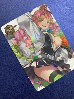 Kanroji Mitsuri Demon Slayer SP Foil Goddess Waifu Card Girl Holo Doujin Anime - Image 4