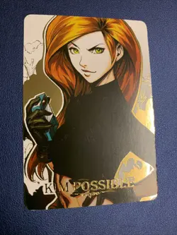 Kim Possible Gold Foil Holo Character Art Trading Card ACG Carddass Masters Rare - Image 1
