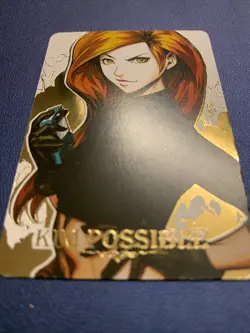 Kim Possible Gold Foil Holo Character Art Trading Card ACG Carddass Masters Rare - Image 5