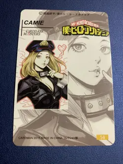Camie Girl Hot My Hero Academia MHA Gold Foil Holo Art Card ACG Carddass Waifu - Image 2