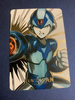 Megaman Rock Man Capcom Hero Doujin Anime Gold Foil Holo Art Card ACG Carddass - Image 1