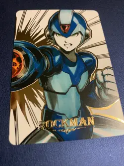 Megaman Rock Man Capcom Hero Doujin Anime Gold Foil Holo Art Card ACG Carddass - Image 5