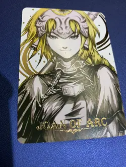 Joan Of Arc Fate Jeanne Gold Foil Holo Character Art Trading Card ACG Carddass - Image 1