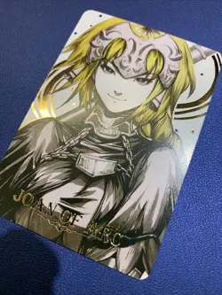 Joan Of Arc Fate Jeanne Gold Foil Holo Character Art Trading Card ACG Carddass - Image 3