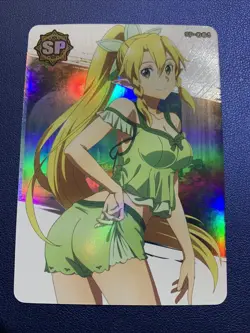 Leafa Sword Art Online Sao SP 8 Foil Goddess Waifu Card Girl Holo Doujin Anime - Image 1