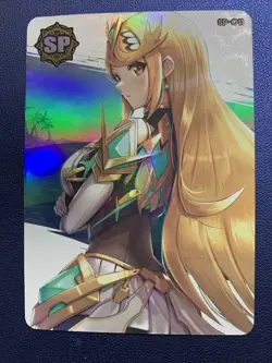 Mythra Xenoblade Chronicle SP 11 Foil Goddess Waifu Card Girl Holo Doujin Anime - Image 1