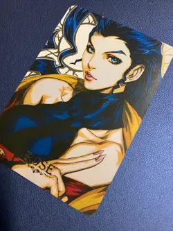 Rose Street Fighter Gold Foil Holo Character Art Trading Card ACG Carddass Rare - Image 3
