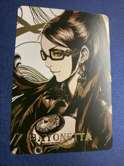 Bayonetta Hot Girl Woman Waifu Anime Doujin Gold Foil Holo Art Card ACG Carddass - Image 1