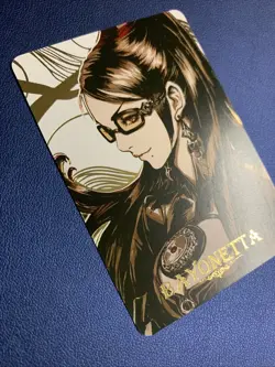 Bayonetta Hot Girl Woman Waifu Anime Doujin Gold Foil Holo Art Card ACG Carddass - Image 4