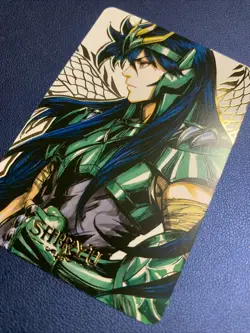 Saint Seiya Knight Shiryu Doujin Hero Anime Gold Foil Holo Art Card ACG Carddass - Image 3