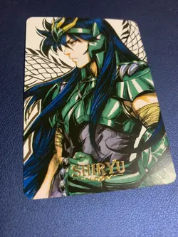 Saint Seiya Knight Shiryu Doujin Hero Anime Gold Foil Holo Art Card ACG Carddass - Image 5