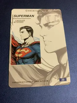 Superman DC Super Hero Comic Doujin Anime Gold Foil Holo Art Card ACG Carddass - Image 2