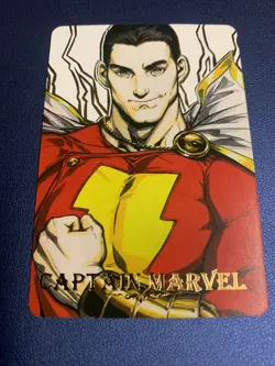 Shazam Marvel DC Super Hero Doujin Anime Gold Foil Holo Art Card ACG Carddass - Image 5