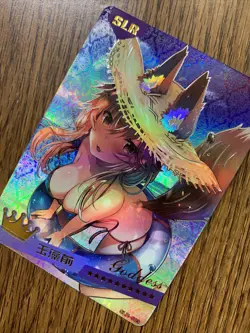 Tamamo No Mae Fate FGO Holo SLR 3 Swimsuit Goddess Waifu Card Girl Doujin Anime - Image 3