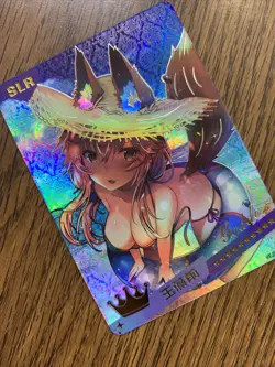 Tamamo No Mae Fate FGO Holo SLR 3 Swimsuit Goddess Waifu Card Girl Doujin Anime - Image 4