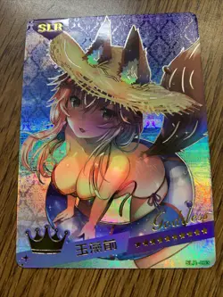 Tamamo No Mae Fate FGO Holo SLR 3 Swimsuit Goddess Waifu Card Girl Doujin Anime - Image 5