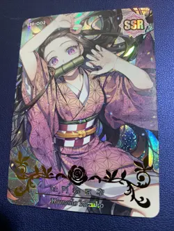 Nezuko Kamado Demon Slayer SSR 2 Foil Goddess Waifu Card Girl Holo Doujin Anime - Image 1
