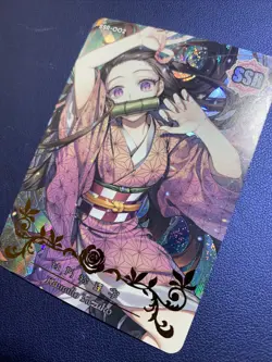 Nezuko Kamado Demon Slayer SSR 2 Foil Goddess Waifu Card Girl Holo Doujin Anime - Image 3