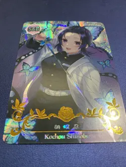 Kochou Shinobu Demon Slayer SSR Foil Goddess Waifu Card Girl Holo Doujin Anime - Image 5