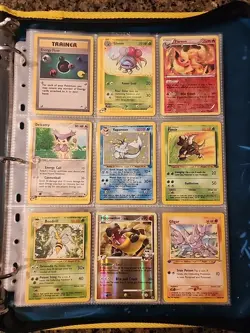 Pokemon Collection Binder Vintage Lot of Cards Holos Rares WoTC E-Reader Etc - Image 1
