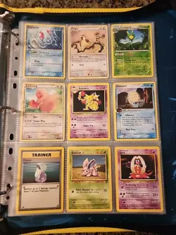 Pokemon Collection Binder Vintage Lot of Cards Holos Rares WoTC E-Reader Etc - Image 4