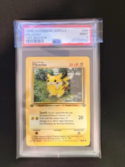 1999 POKEMON Jungle 1st EDITION Pikachu 60/64 PSA 9 - Image 3