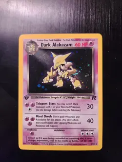Dark Alakazam - 1/82 - Team Rocket 1st Edition Holo Rare (Pokemon TCG 2000) - Image 1