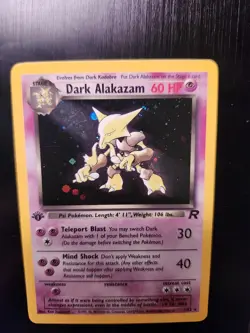 Dark Alakazam - 1/82 - Team Rocket 1st Edition Holo Rare (Pokemon TCG 2000) - Image 3